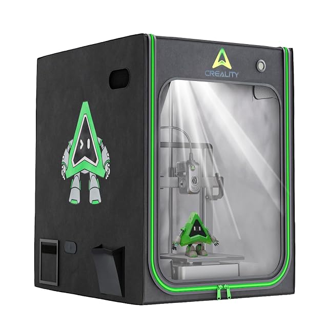 Creality large 3D printer enclosure with clear window and LED strip