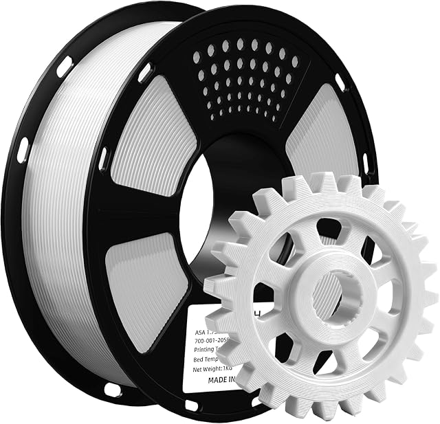 GEEETECH white ASA filament spool