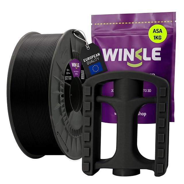Winkle jet black ASA filament spool