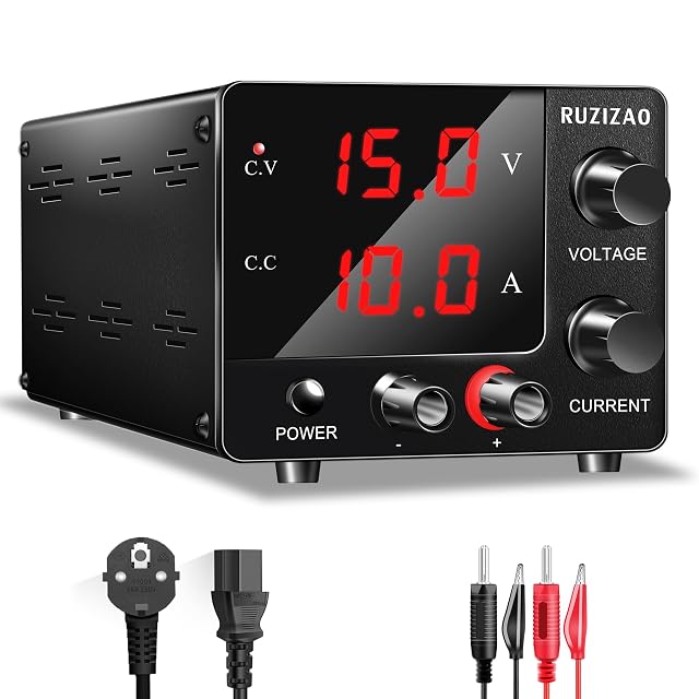 RUZIZAO SPS-E3010 compact bench power supply with encoder knobs