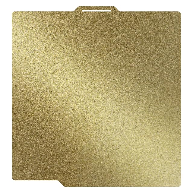 TIOPY gold textured PEI spring steel plate with a handling tab