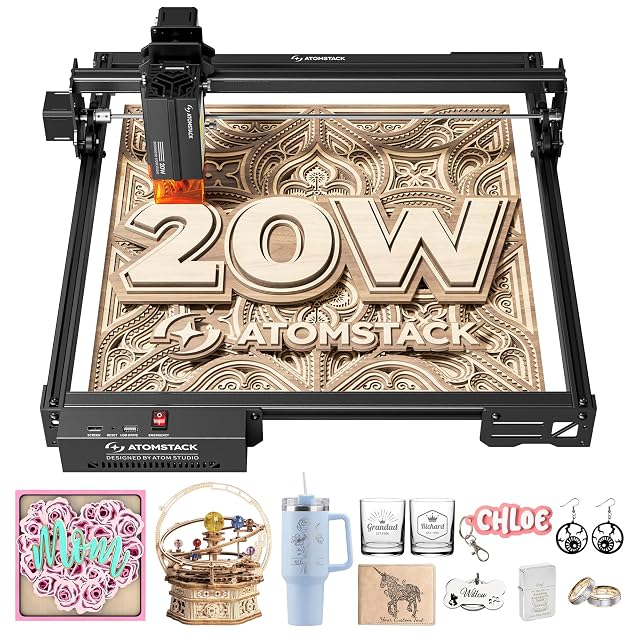 ATOMSTACK A20 Pro V2 open-frame diode laser engraver