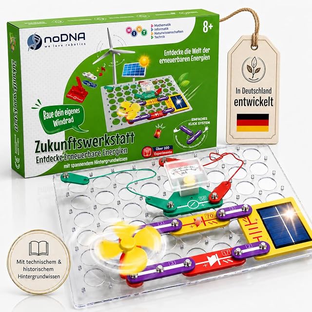 noDNA renewable energy electronics experiment kit for children
