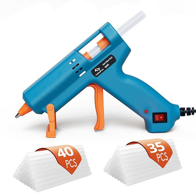 Tilswall hot glue gun with 75 glue sticks