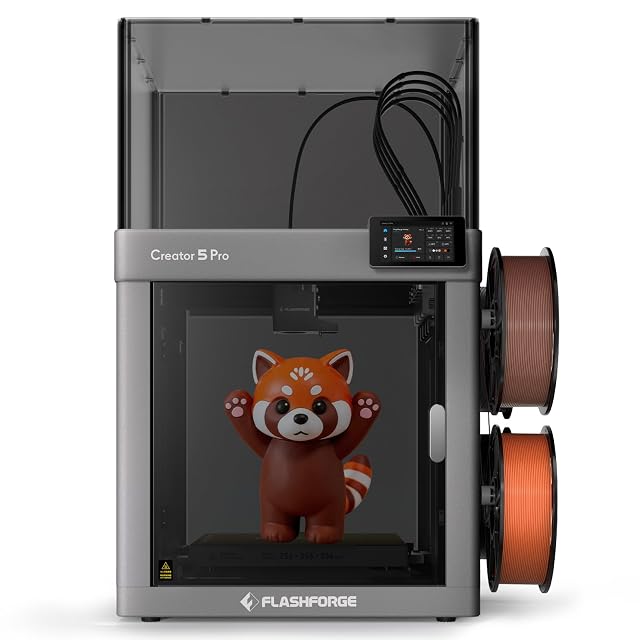 Flashforge Creator 5 Pro enclosed multi-toolhead 3D printer