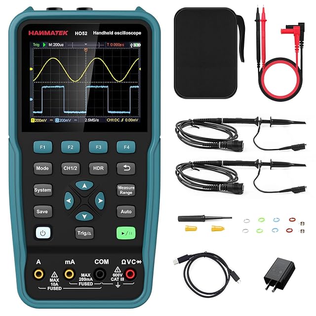 HANMATEK HO52 handheld digital oscilloscope