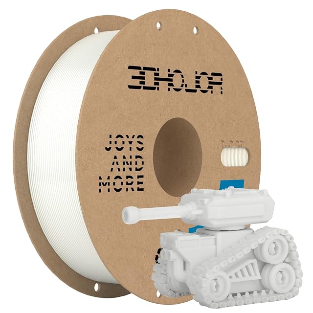 3DHoJor white PETG filament spool
