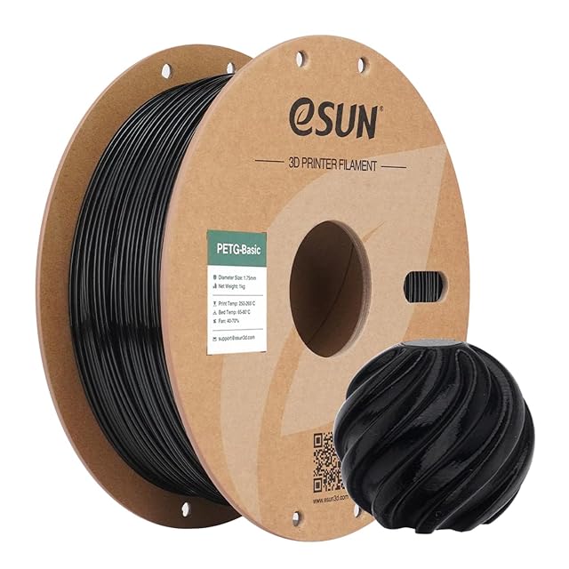 eSUN PETG Basic black filament spool