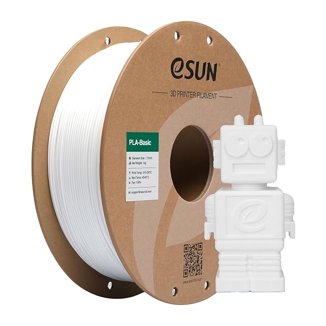 eSUN PLA Basic white filament spool