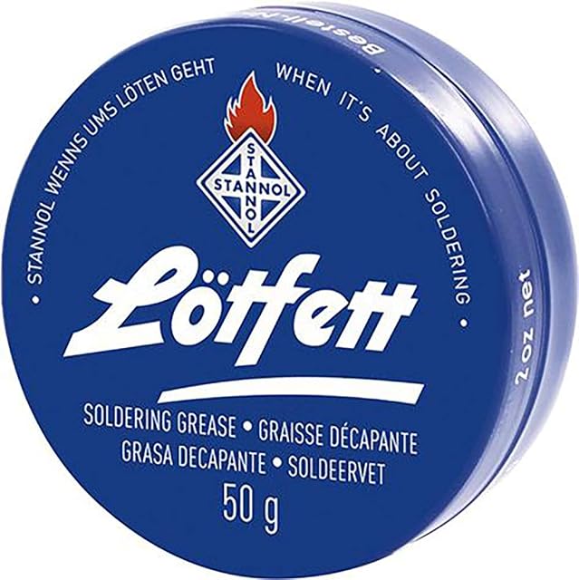 Blue Stannol Lötfett tin marked soldering grease, 50 g, 2 oz net