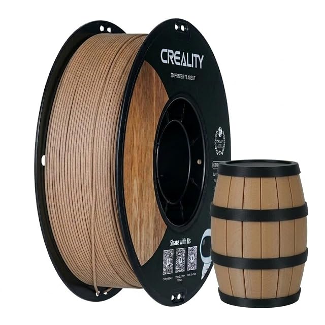 Creality wood-texture PLA filament spool