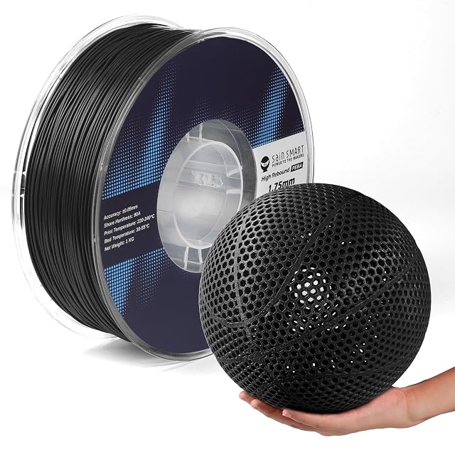 SainSmart PEBA 90A black flexible filament spool