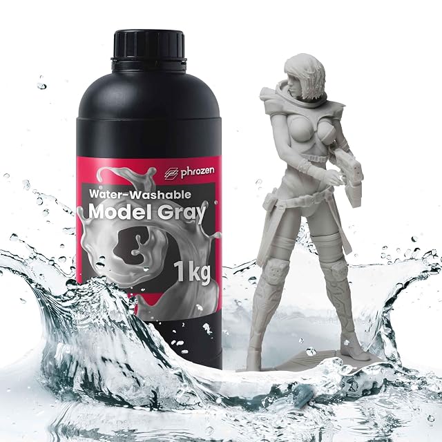 Phrozen water-washable resin bottle in grey